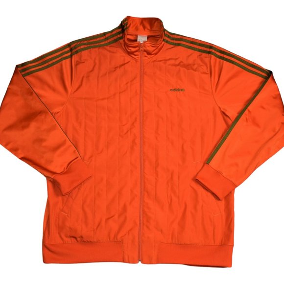 adidas Other - Adidas Orange Front Stitch Vintage Jacket